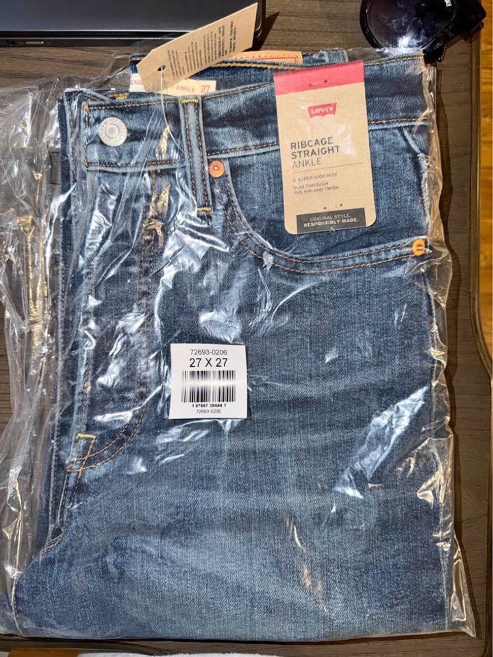Levi's Women's Ribcage Straight Ankle Jeans - Indigo Blue